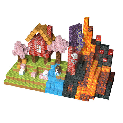 Magnetic Building Blocks-Lava Waterfall Set