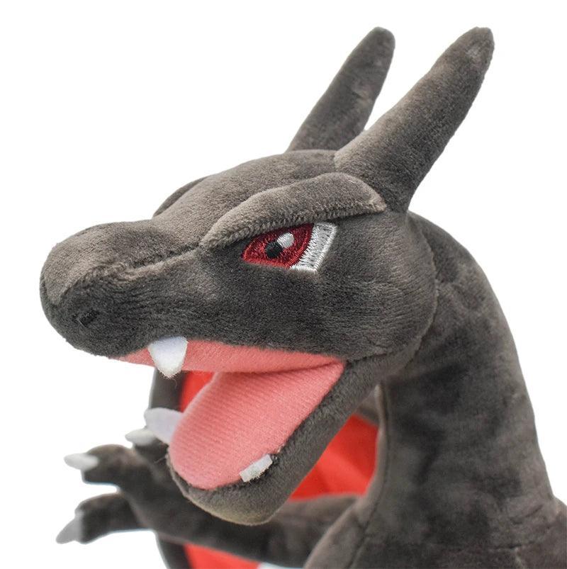 Shiny Black Charizard Plush Doll (Height 9.45 inches/24 cm) Original Pokemon Toy - Pokestore