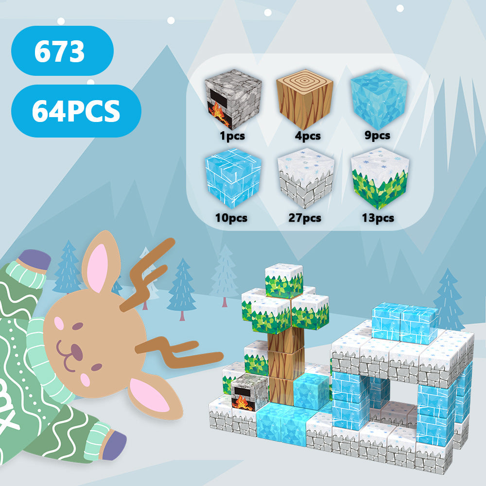 Magnetic Building Blocks – Winter Wonderland