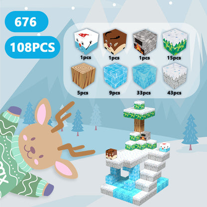 Magnetic Building Blocks – Winter Wonderland