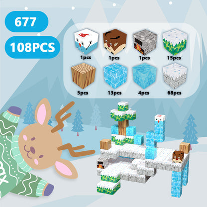 Magnetic Building Blocks – Winter Wonderland