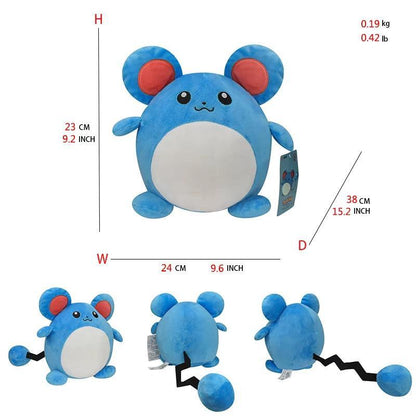 Pokemon Marill Plush Doll (9.2 Inches/23 cm) Original Toy - Pokestore